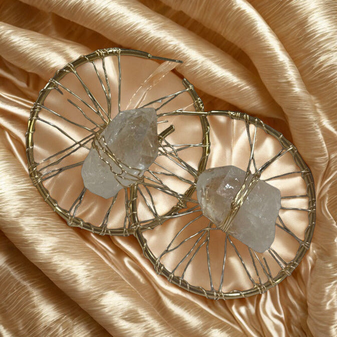 Clear Quartz Earrings