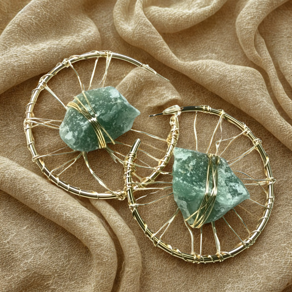 Green Quartz Earrings